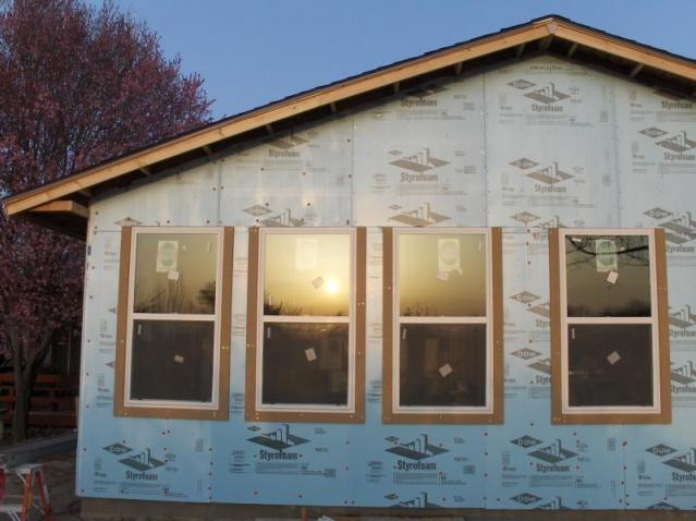 Renovation Insulation and trim beginning