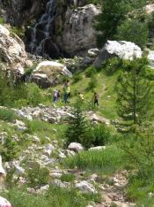 Teton Canyon waterfall